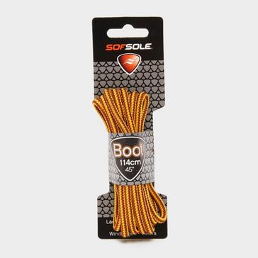 Yellow Sof Sole Wax Boot Laces - 114cm