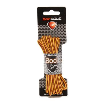 Yellow Sof Sole Wax Boot Laces - 114cm