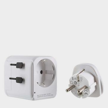 White LIFEVENTURE World Travel Adapter