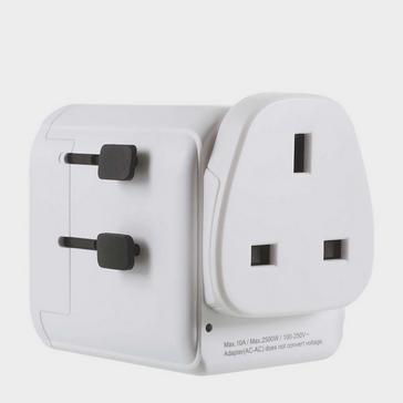 White LIFEVENTURE World Travel Adapter