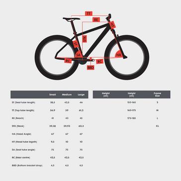 Black POLYGON Xtrada 5 27.5” Mountain Bike