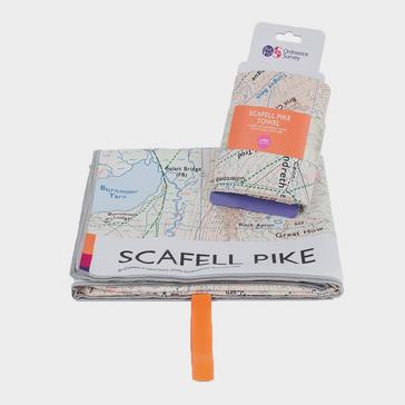 White Ordnance Survey Scafell Pike Large Travel Towel