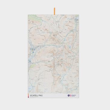 White Ordnance Survey Scafell Pike Large Travel Towel