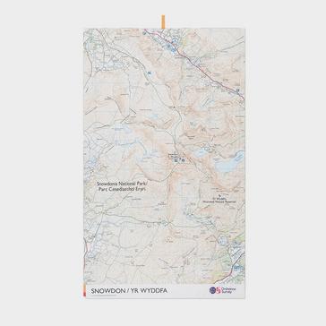 White Ordnance Survey Snowdon Large Travel Towel