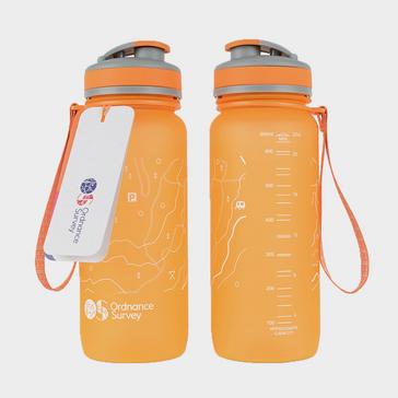 Orange Ordnance Survey Water Bottle (650ml)