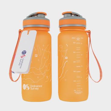 Orange Ordnance Survey Water Bottle (650ml)