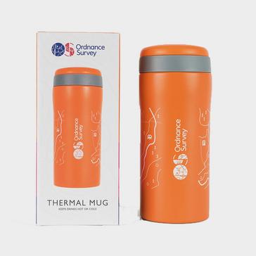Orange Ordnance Survey Thermal Mug