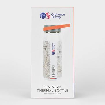 White Ordnance Survey Ben Nevis Thermal Bottle