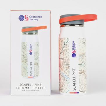 White Ordnance Survey Scafell Thermal Bottle