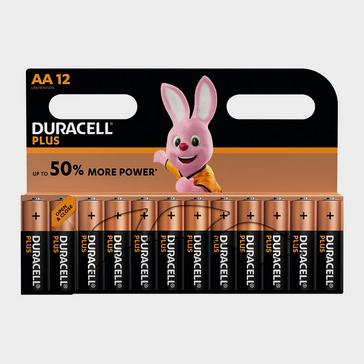 Black Duracell AA Plus Batteries (12 pack)