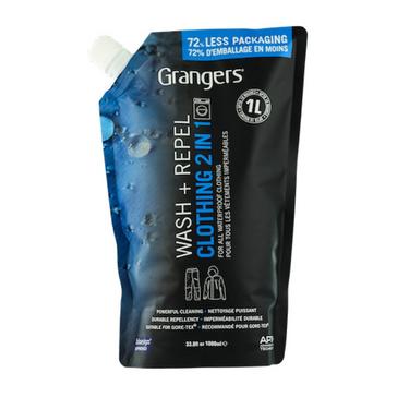 Black Grangers Wash + Repel Clothing 2 in 1 (1 litre)