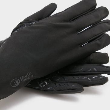 Black North Ridge Unisex Gel Grip Stretch Gloves