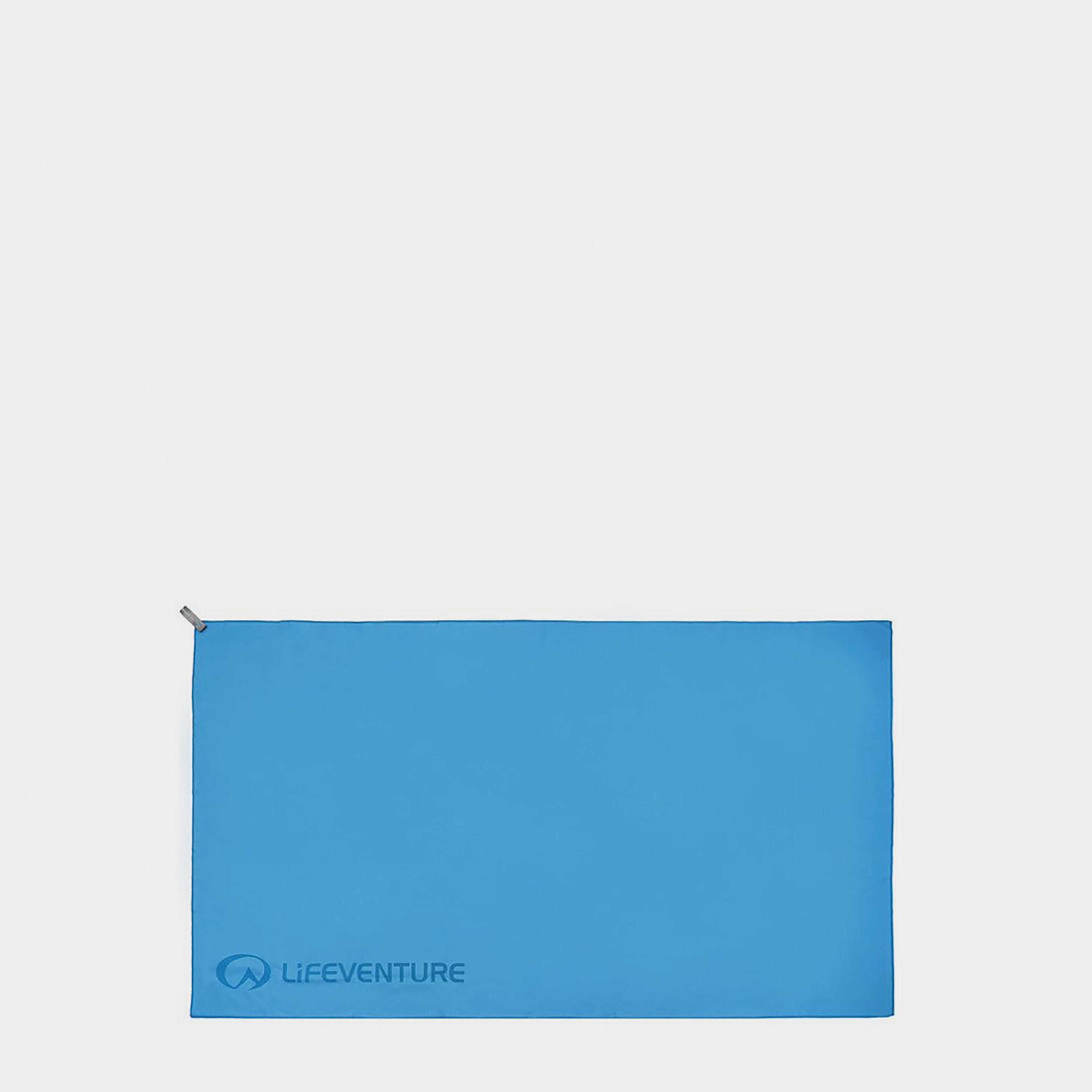Image of Lifeventure Recycled Softfibre Towel Large - Blue/Blue, Blue/Blue