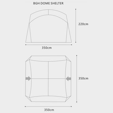 Blue Berghaus Dome Shelter