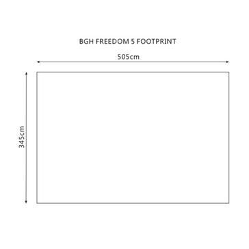 Black Berghaus Freedom 5 Tent Footprint
