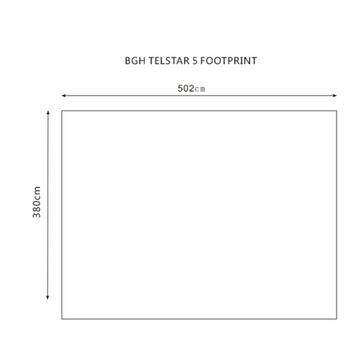 Black Berghaus Telstar 5 Tent Footprint