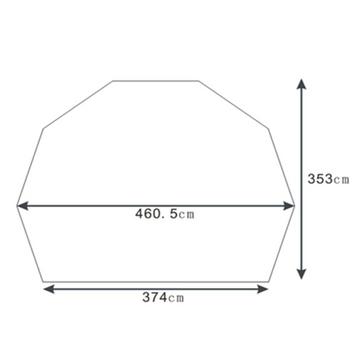 Black HI-GEAR Lavvu Elite Footprint Protector