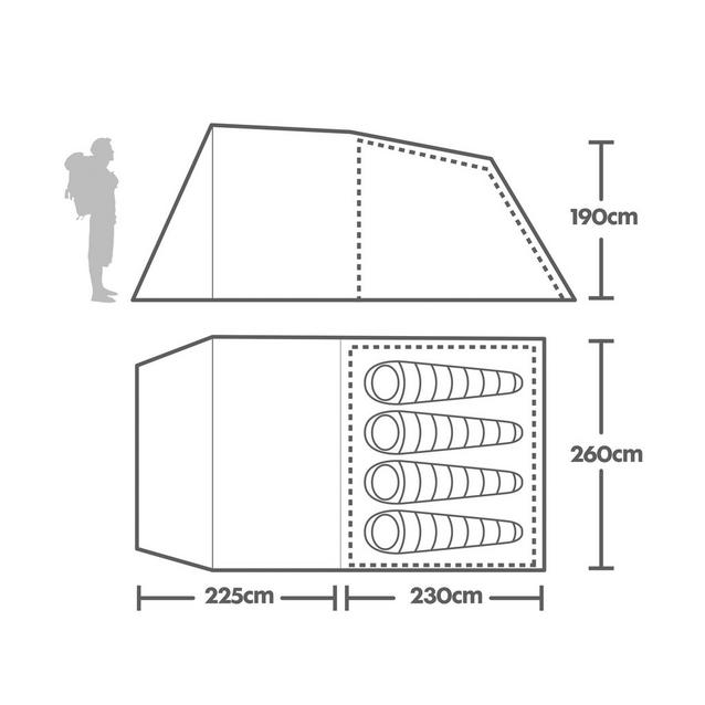 Eurohike Sendero 4 Family Tent Eurohike