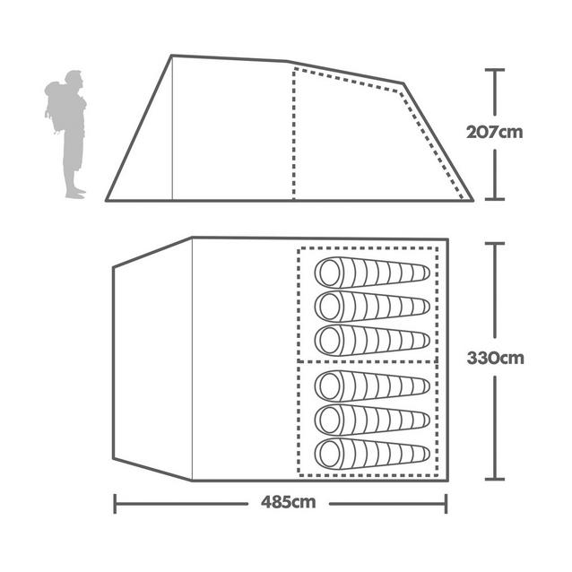 Eurohike 6 outlet man tent