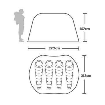 Green Eurohike Pop 400 DS Tent