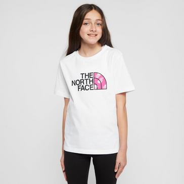 White The North Face Kids’ Easy Boyfriend Short Sleeve T-Shirt