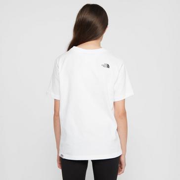 White The North Face Kids’ Easy Boyfriend Short Sleeve T-Shirt