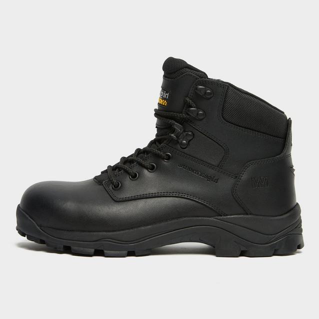 Mens black work boots sale