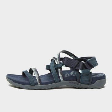 Navy Merrell Women's Terran 3 Cush Lattice Sandals