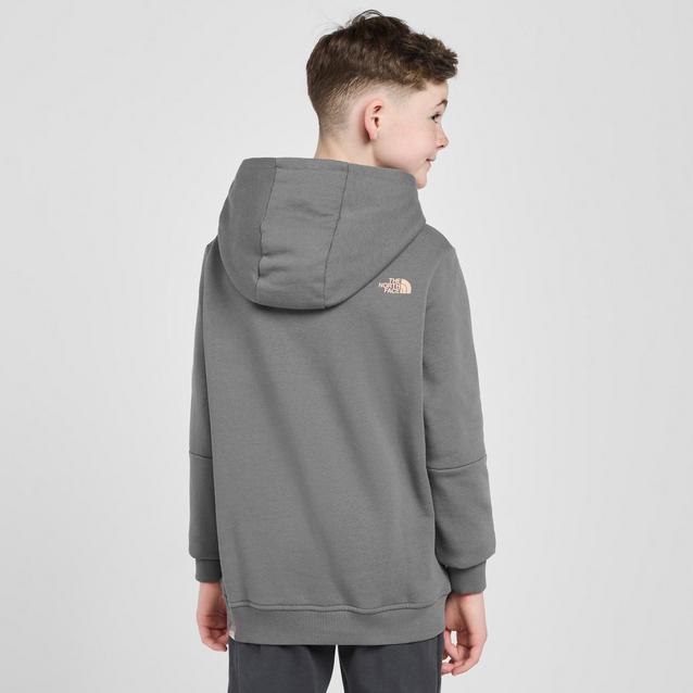 North face grey sale zip up hoodie