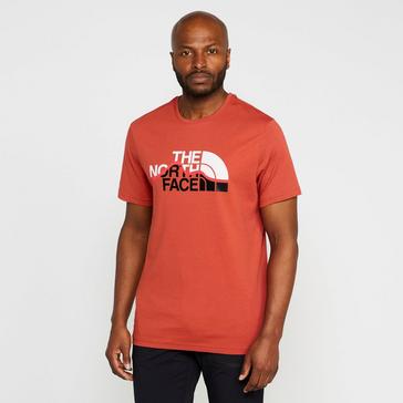 Red The North Face Men’s Mountain Line Short Sleeve T-Shirt