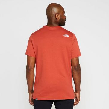 Red The North Face Men’s Mountain Line Short Sleeve T-Shirt