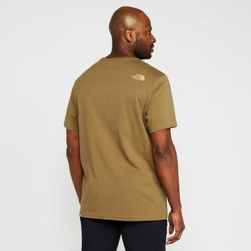 Khaki The North Face Men’s Rust II Short Sleeve T-Shirt