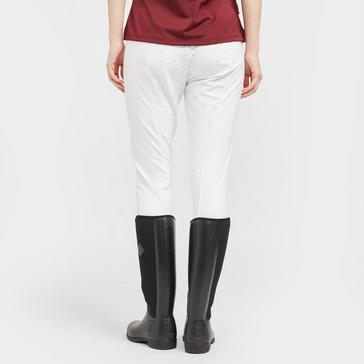 White/Blue Aubrion Team Breeches White