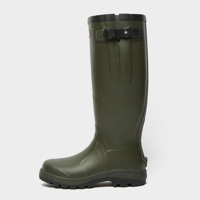 Green Hunter Unisex Balmoral Classic Side Adjustable Wellington Boots image 1
