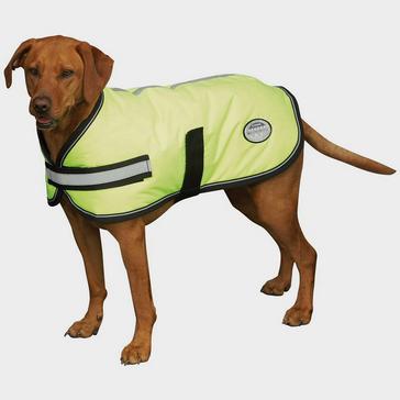 Yellow WeatherBeeta Comfitec Reflective Insulated Dog Coat