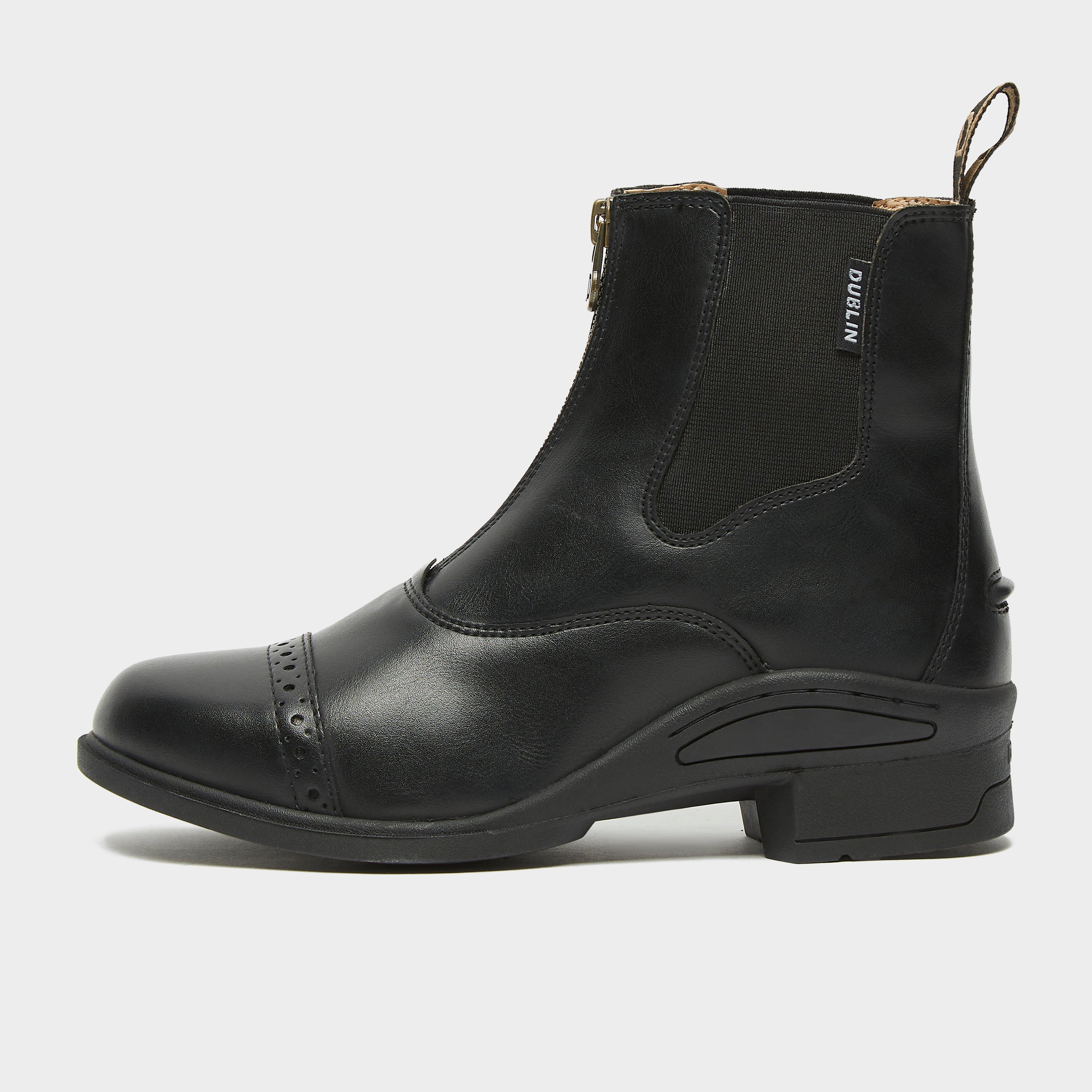 Image of Dublin Kids Altitude Zip Paddock Boots - Black, BLACK