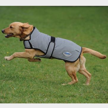 Grey WeatherBeeta Comfitec Reflective Dog Coat Medium