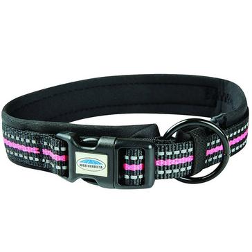 Black WeatherBeeta Reflective Dog Collar