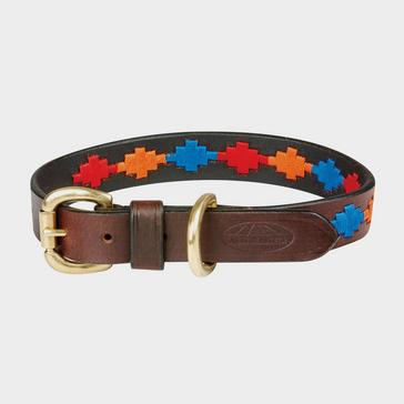 Brown WEATHERBEETA Polo Leather Dog Collar