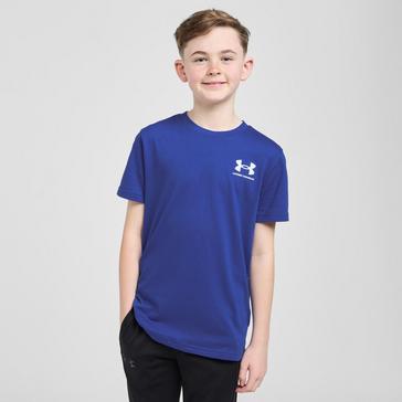 Blue Under Armour Kids’ Sportstyle Short Sleeve T-Shirt