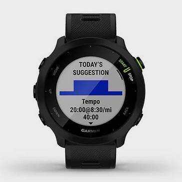 Black Garmin Forerunner 55 GPS Running Smartwatch