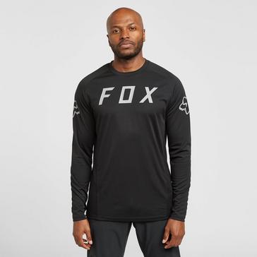 Black FOX CYCLING Men's Defend Long Sleeve Jersey