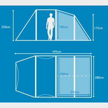 Black Berghaus Air 4 Nightfall® Bedroom