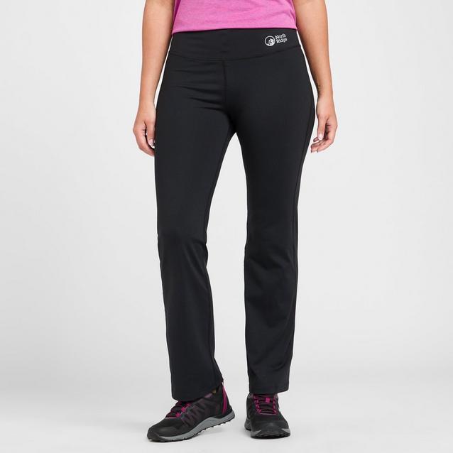 THE NORTH FACE Women Size Med Black Drawstring Bootcut Sweatpants