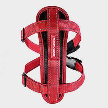 Red EzyDog Chest Plate Dog Harness Red Small