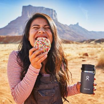 Black Hydro Flask 12oz Coffee Flask With Flex Sip™ Lid