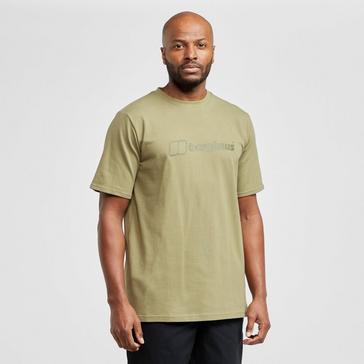 Berghaus Organic Big Colour Logo Mens Short Sleeve Outdoor T-Shirt Tee Black 