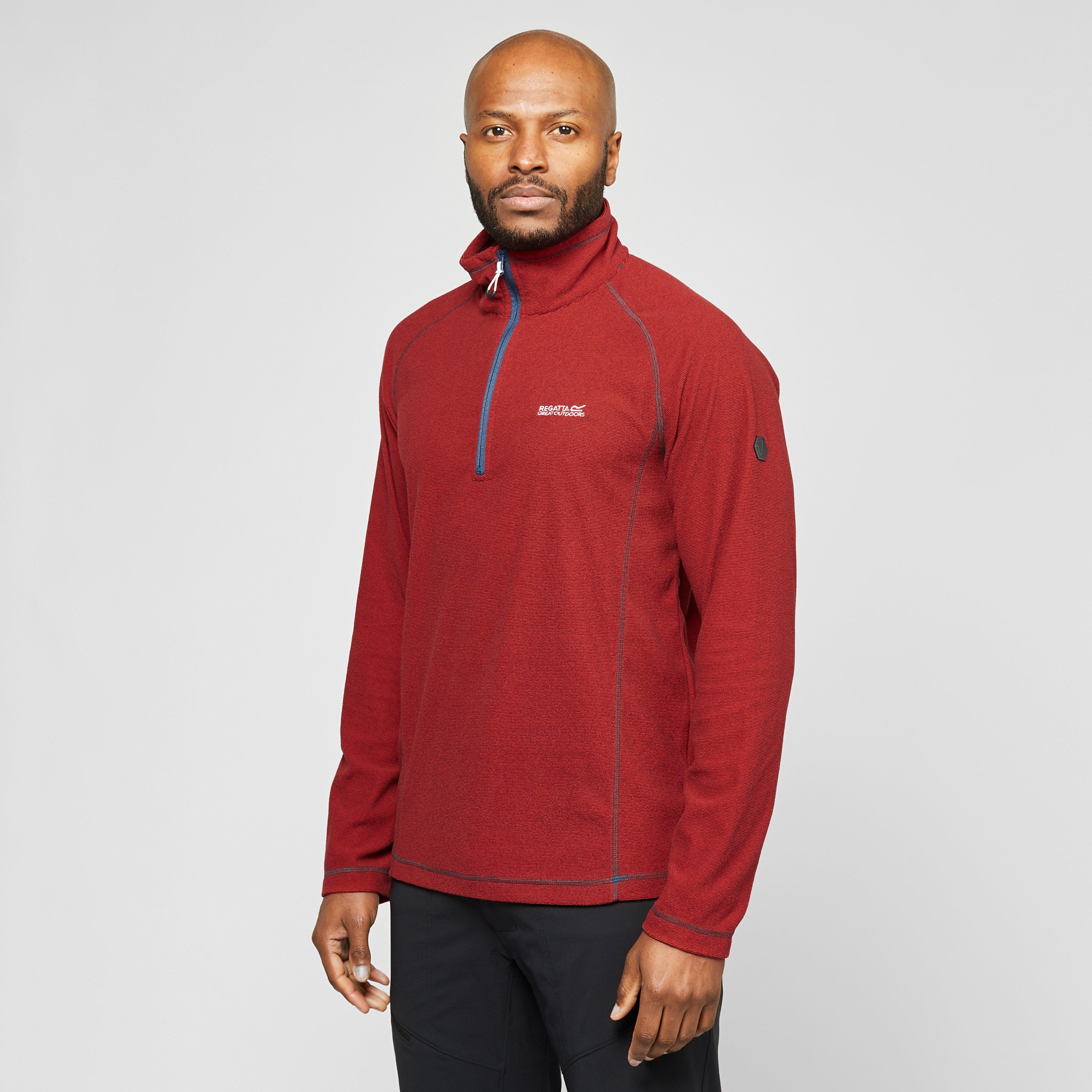 mens walking fleece half zip