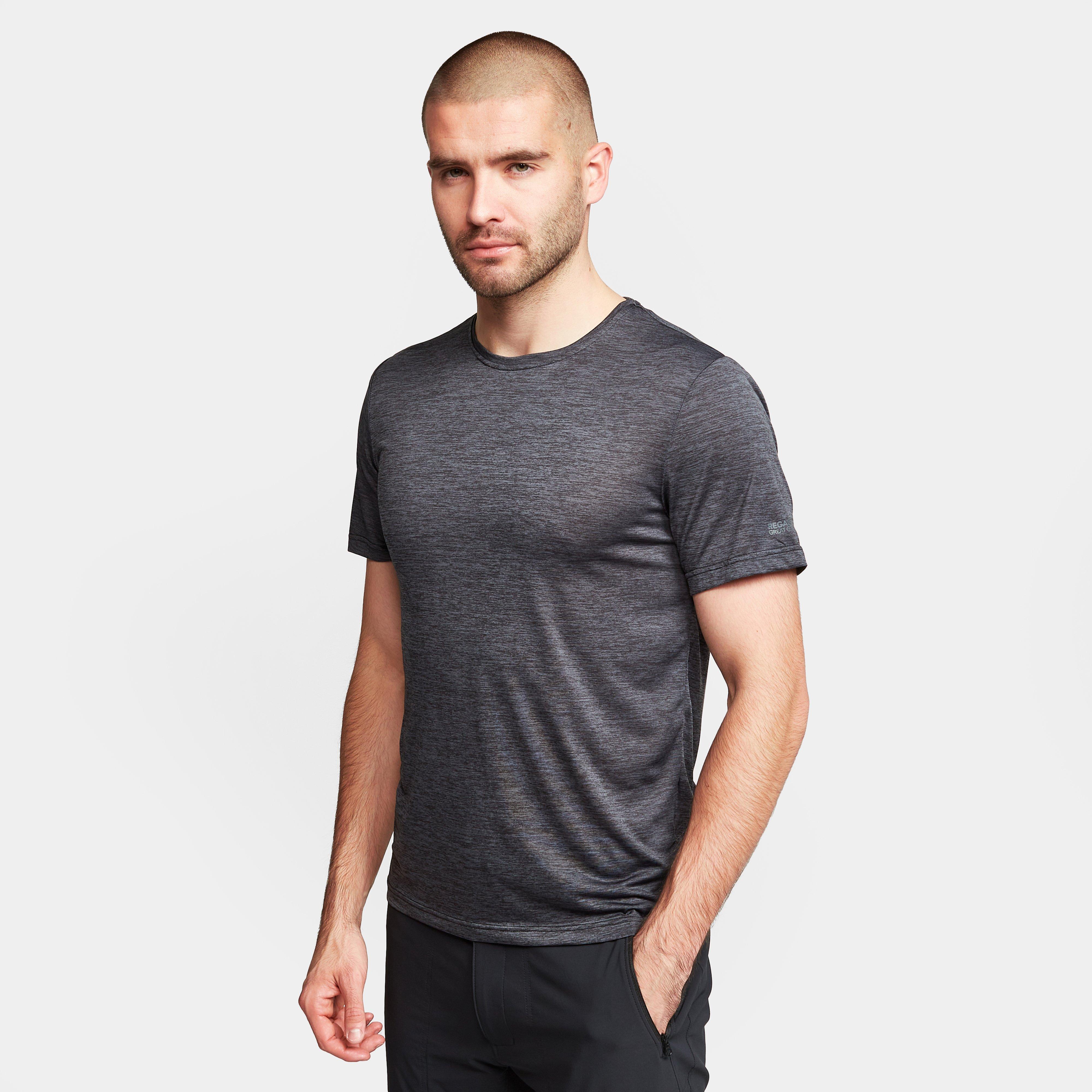 Image of Regatta Men's Fingal Edition Marl T-Shirt - Grey/Grey, GREY/GREY