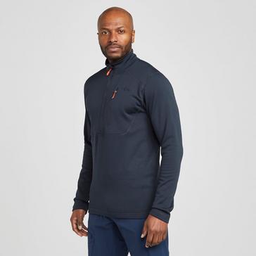 Mens black cheap half zip fleece